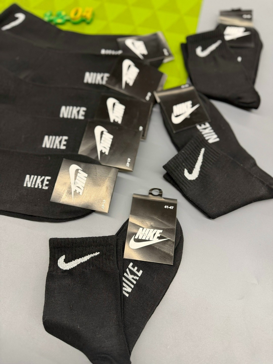 носки мужские nike 10 пар,мужские носки nike,носки мужские,носки средние хлопковые набор 5 пар nike,мужские носки nike 41-47 набор 10 пар