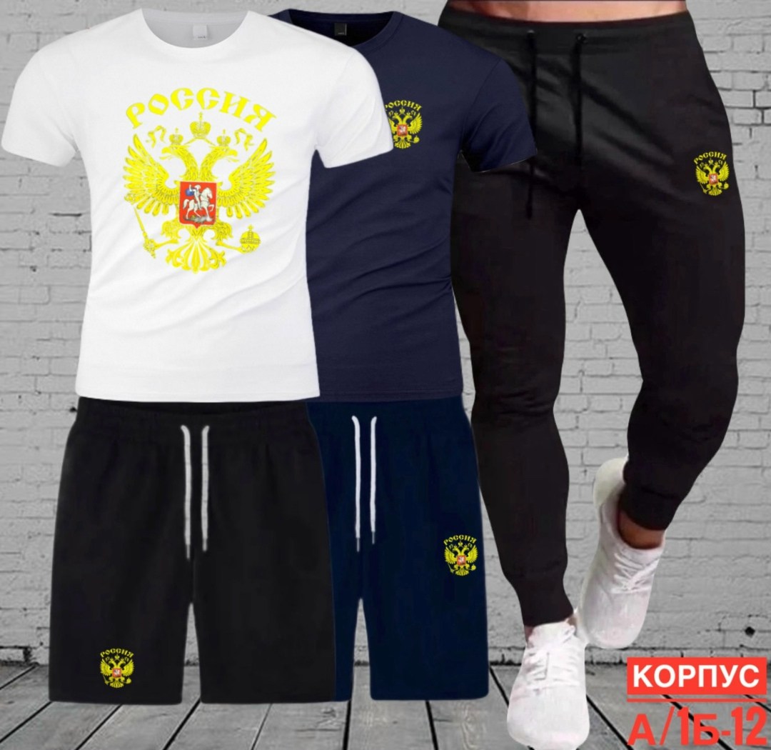 костюм спортивный мужской,футболка россия,футболка с гербом,футболка с гербом россии,брюки спортивные мужские