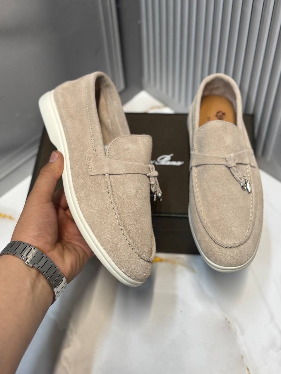 лоферы из натуральной замши loro piana,лоферы из натуральной замши loro piana premium shoes,лоферы loro piana,лоферы натуральная замша лорики loro piana,лоферы лоро пиано из натуральной замши