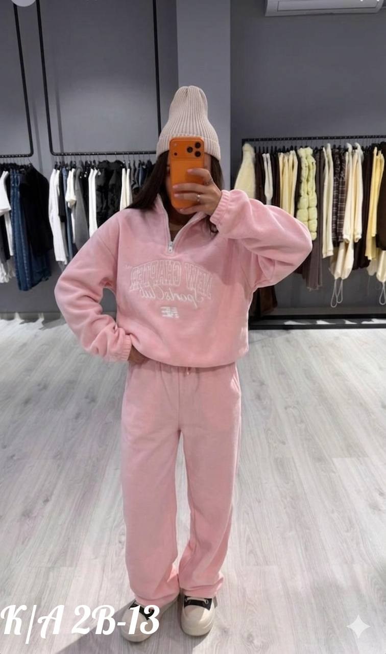 спортивный костюм двойка sporty&rich w suits,спортивный костюм двойка sporty&rich w suits цвет желтый лимонный,спортивный костюм женский,костюм спортивный на молнии палаццо с кулиской 05mrk цвет желты