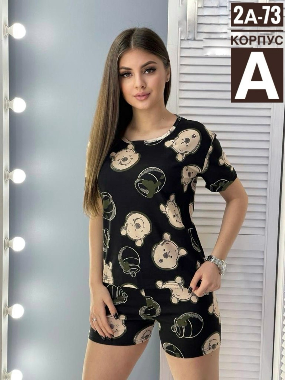 пижама с багз банни женская,пижама женская,пижама багз банни с шортами,пижама домашний одежда,пижама