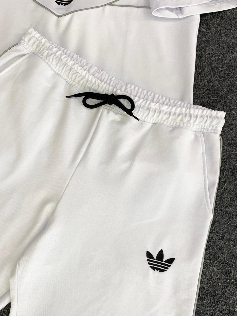 adidas спортивный костюм,костюм спортивный мужской,летние костюмы,комплект футболки,костюм белый