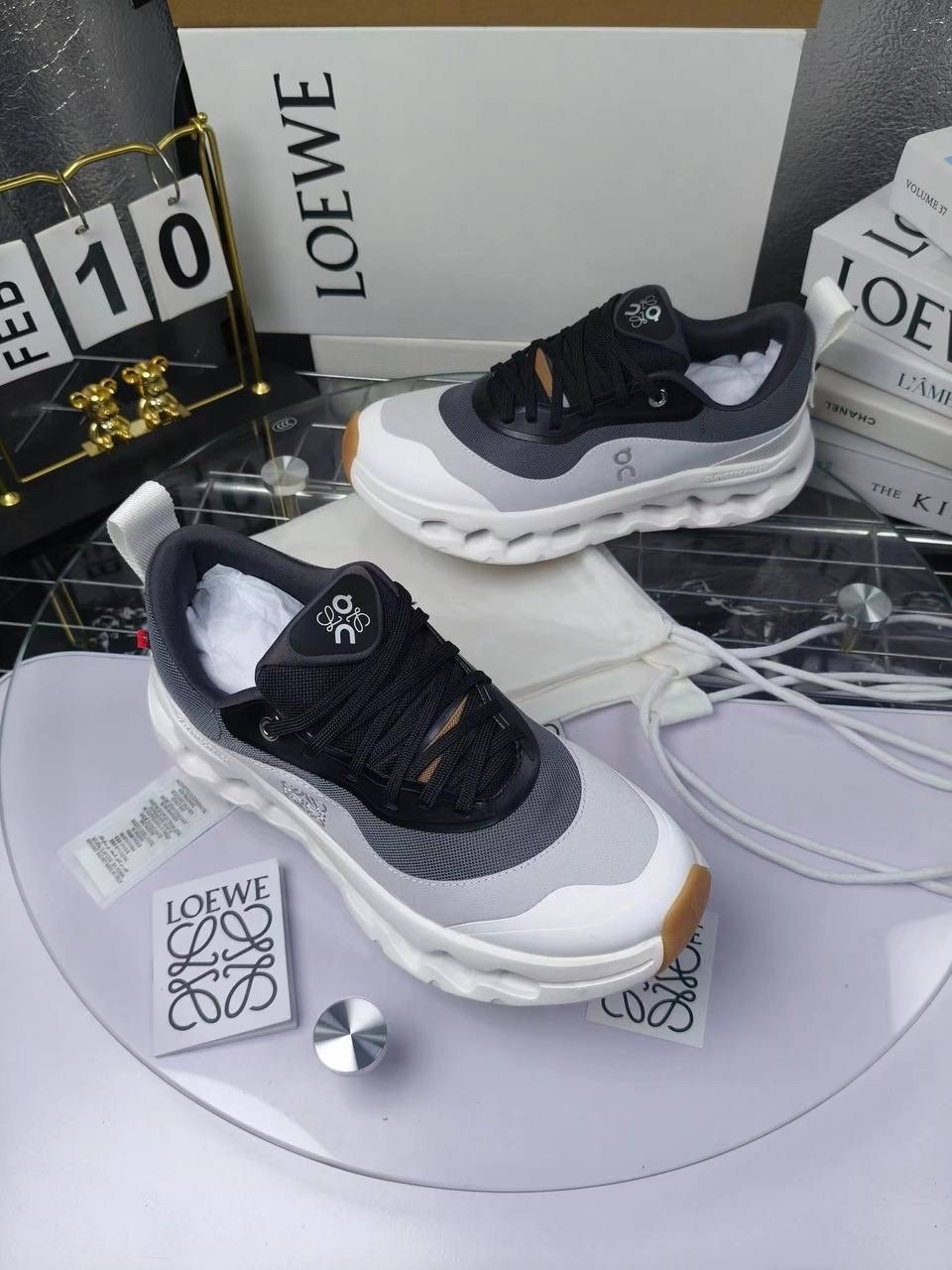 кроссовки loewe,комбинированные кроссовки,кроссовки,on cloud x loewe 9723 повседневная  кроссовки,кроссовки женскиe