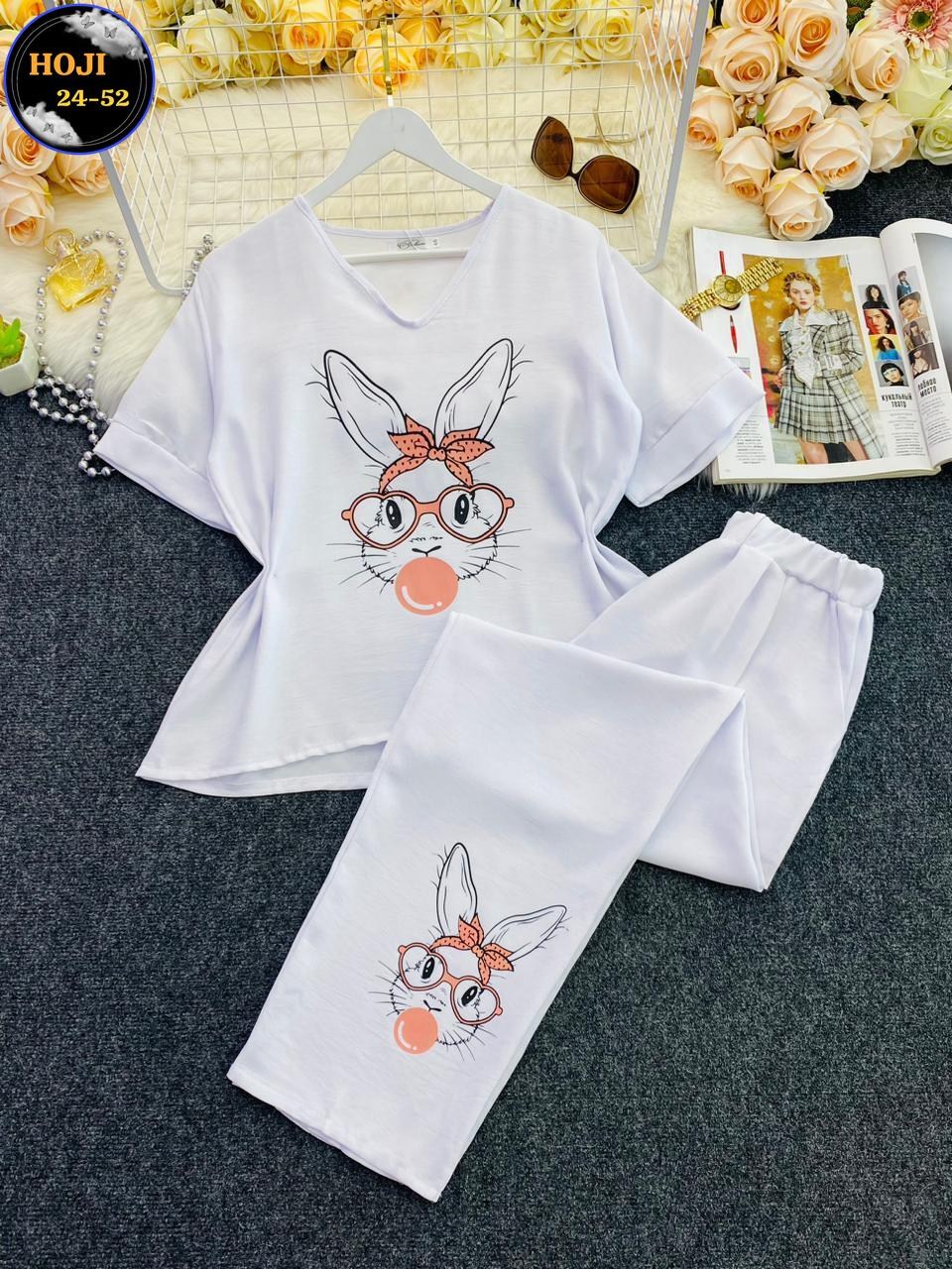 костюм женский,женские модные повседневные футболки,,комплект одежды арабески,повседневные брюки