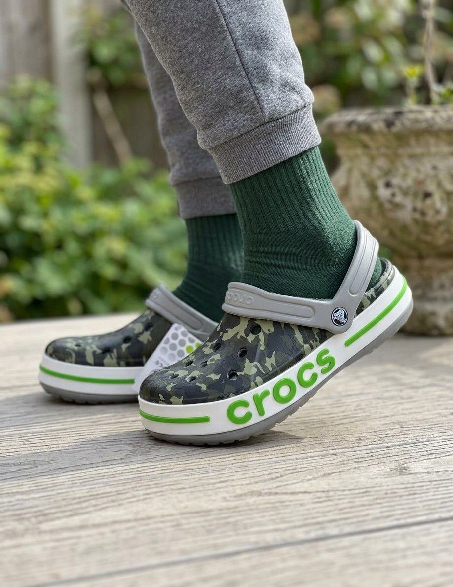 ,крокс камуфляж,crocs сабо bayaband seasonal printed clog,crocs classic,crocs clog камо