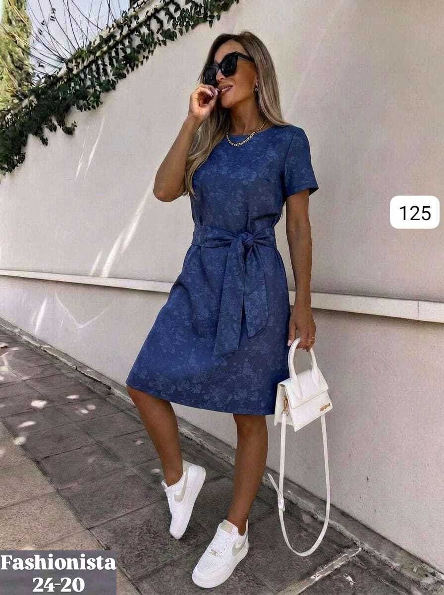 платье женское,платье джинс,платье,платье с поясом,платье женское летнее
