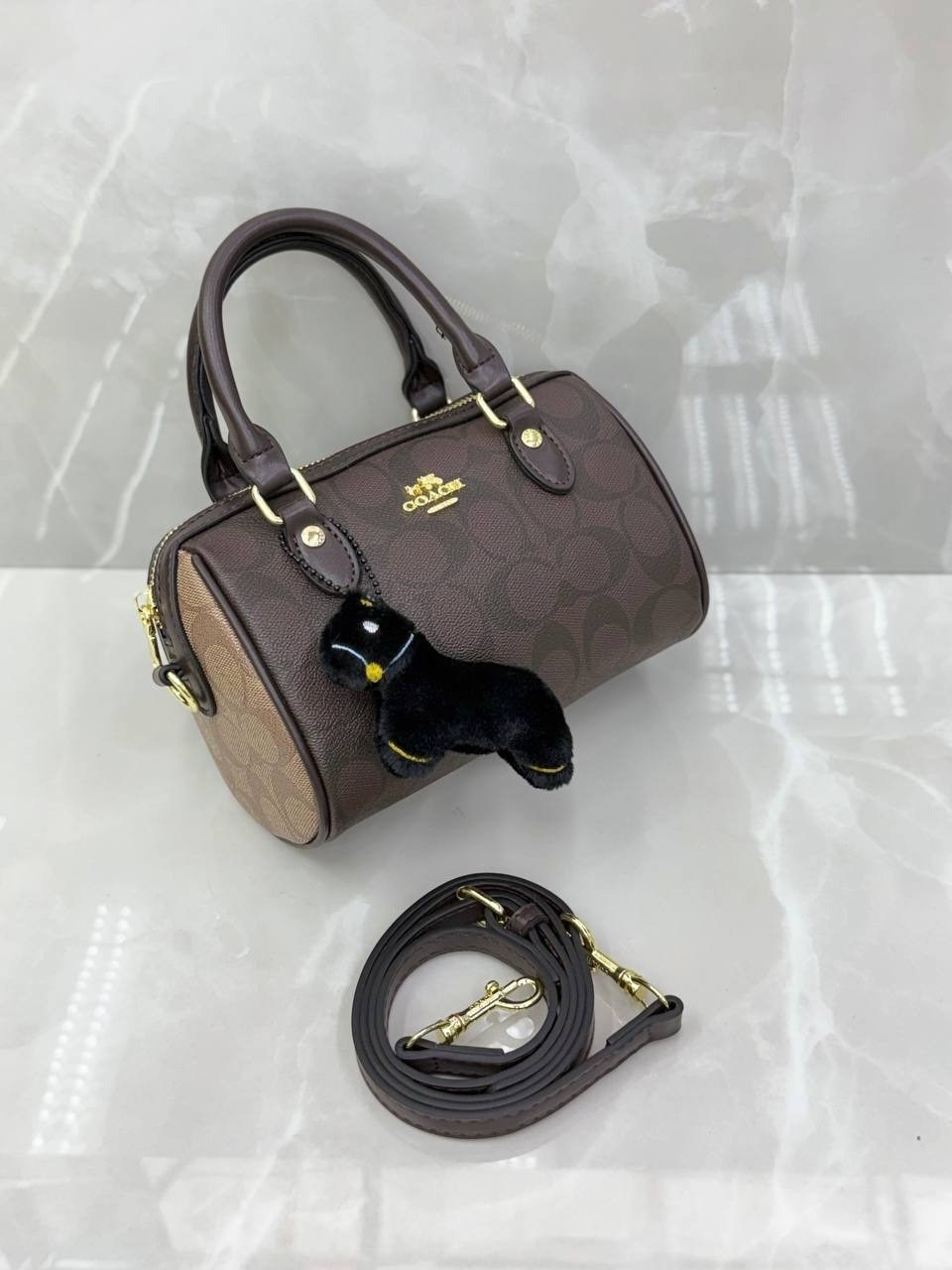 сумка женская coach,coach сумка,coach сумка rowan satchel in signature canvas,сумка coach коричневая,сумка