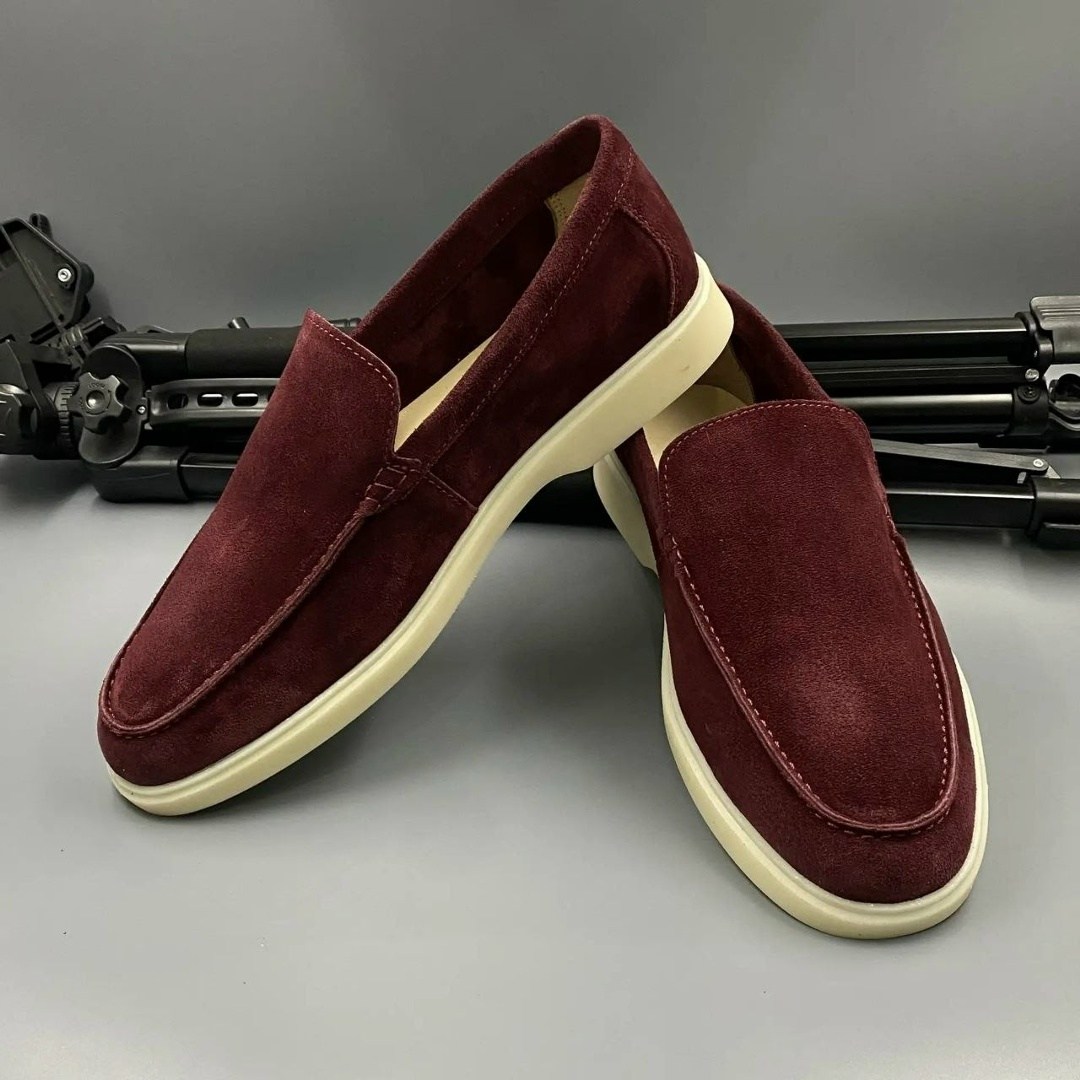 бордовые лоферы,,лоферы loro piana summer walk бордовые,loro piana бордовые лоферы,лоферы мужские бордовые