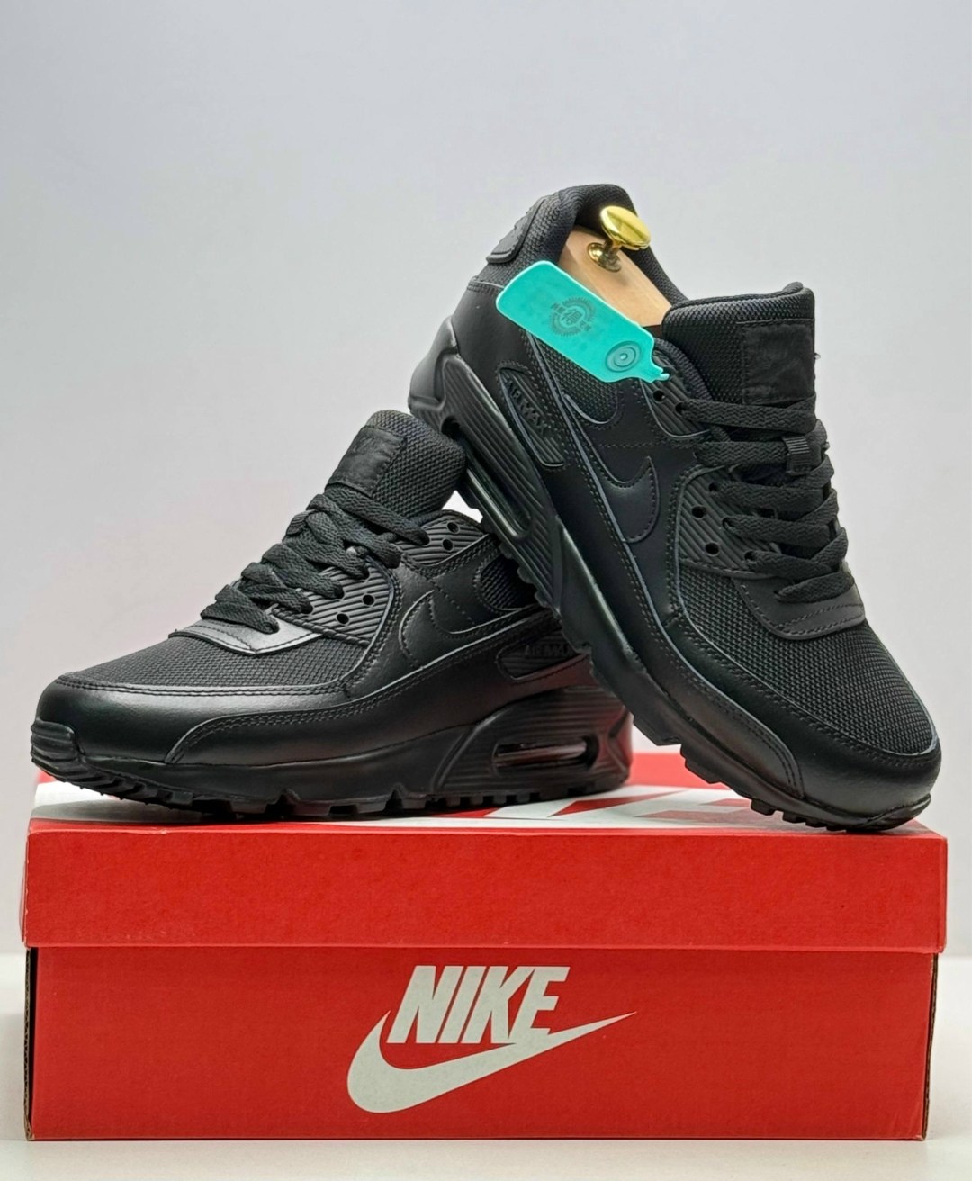 кроссовки nike air max 90,кроссовки air max 90 кожа nike черный,кроссовки,кроссовки nike air max 90 black,кроссовки мужские nike air max 90