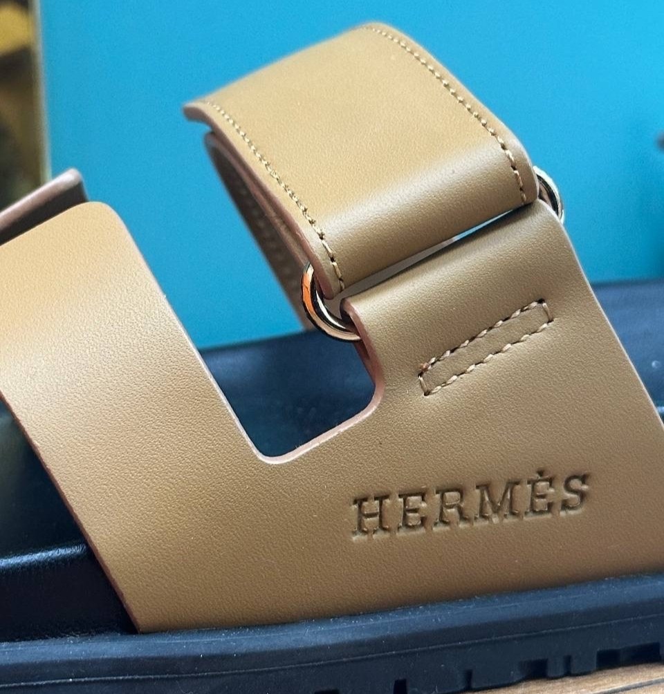,шлепки эрмес,сандалии hermes,шлепанцы hermes,шлепанцы гермес коричневые