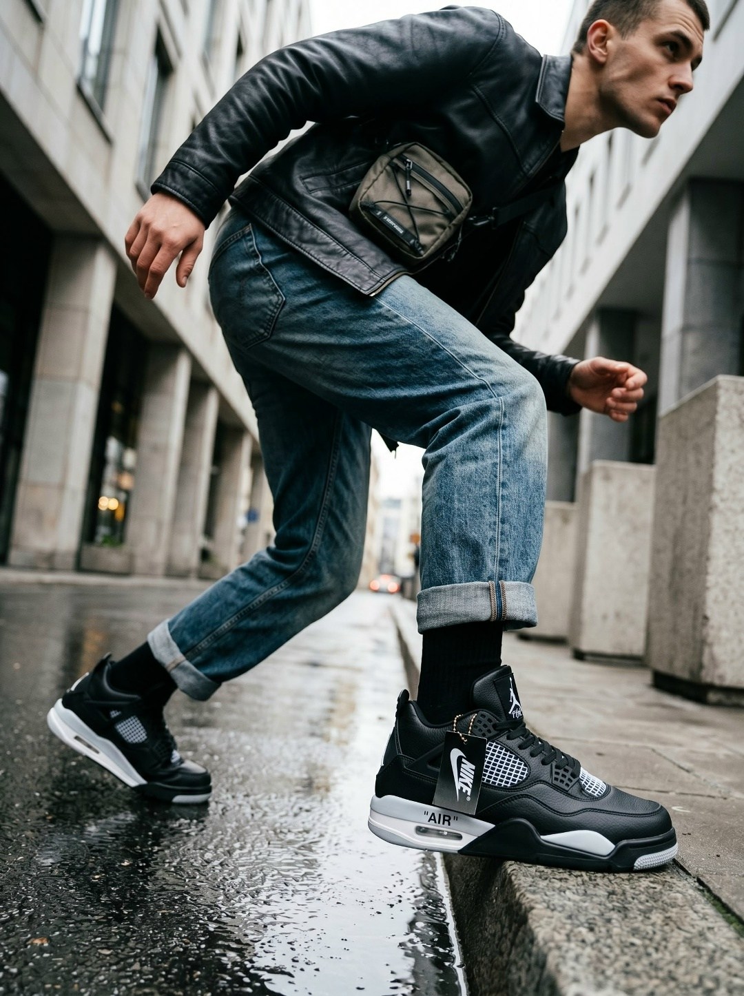 мужская мода,модные мужские образы,кроссовки nike air jordan 4,модные мужские луки,кроссовки nike air jordan 4 retro