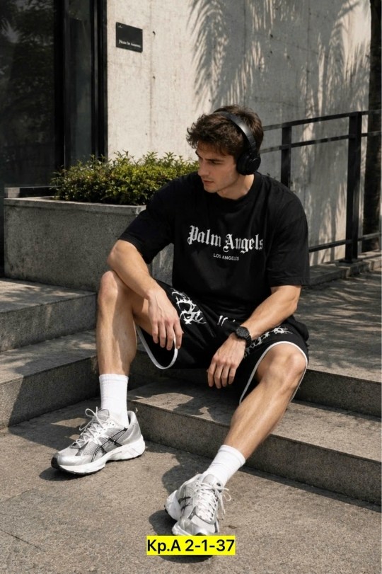 шорты palm angels мужские,шорты мужские,шорты для мужчин,модные мужские шорты,футболка и шорты