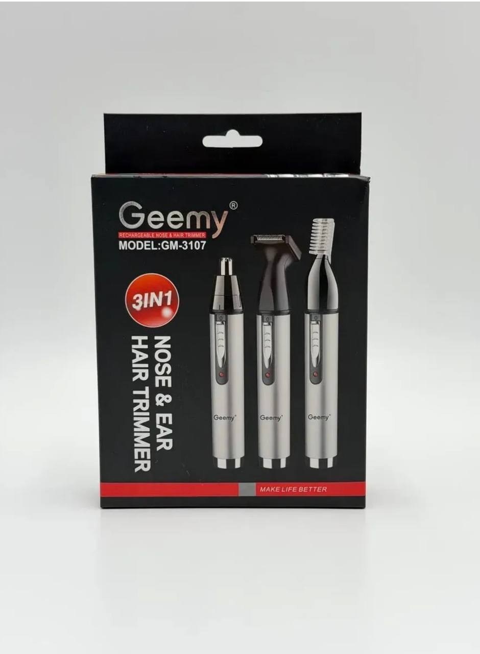 триммер 3 в 1 geemy gm-3107 для ушей и носа,бороды,усов,триммер для носа и ушей 3 в 1,триммер для носа ушей бороды 3 в 1,триммер 3 в 1,триммер для носа и ушей geemy