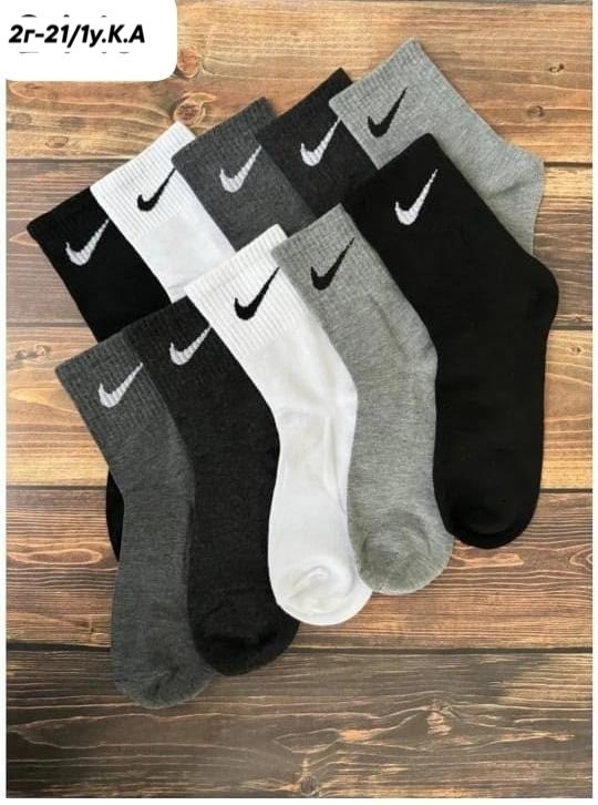 мужские носки nike 41-47 набор 10 пар,носки спортивные,комплект носков мужских nike спорт1 черных 41-47,носки мужские спортивные низкие nike,мужские носки