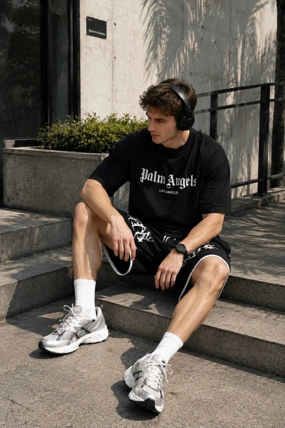 футболка palm angels,мужская мода,спортивные костюм,мужская футболка,спортивный костюм футболка