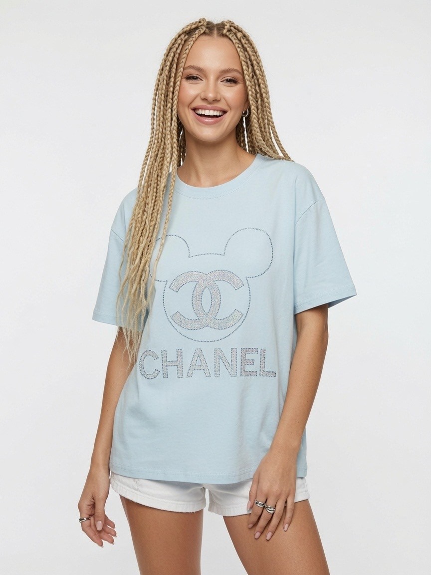 женская футболка,футболка chanel,футболки и майки,футболка,футболки и топы