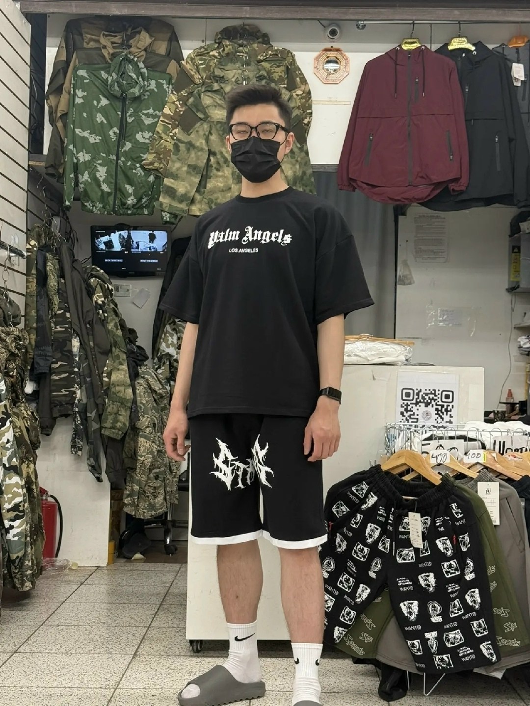 футболка palm angels,мужская мода,спортивные костюм,мужская футболка,спортивный костюм футболка