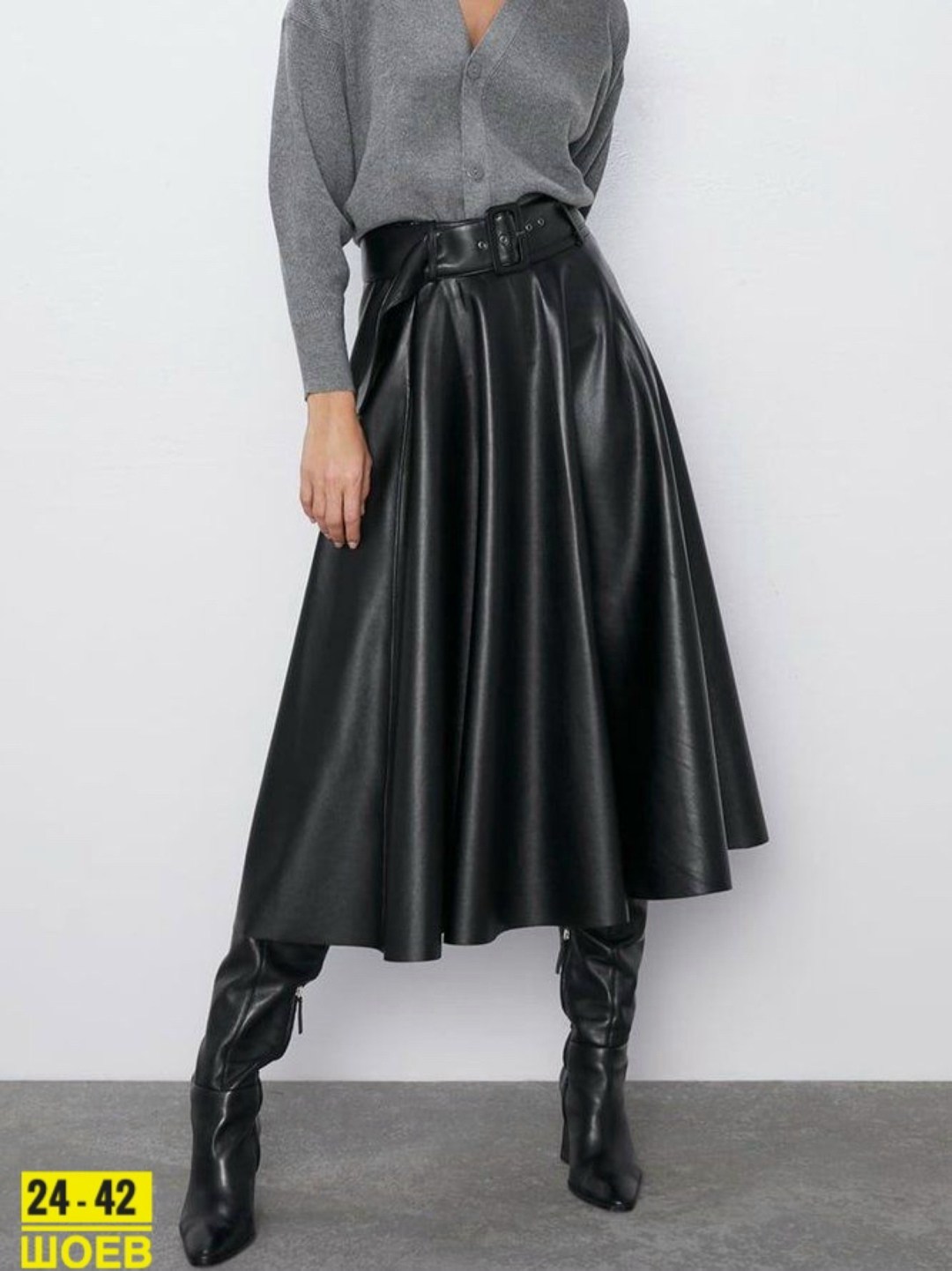 кожаная юбка zara миди,кожаная юбка,юбка из экокожи,юбка из эко кожи,кожаная юбка миди