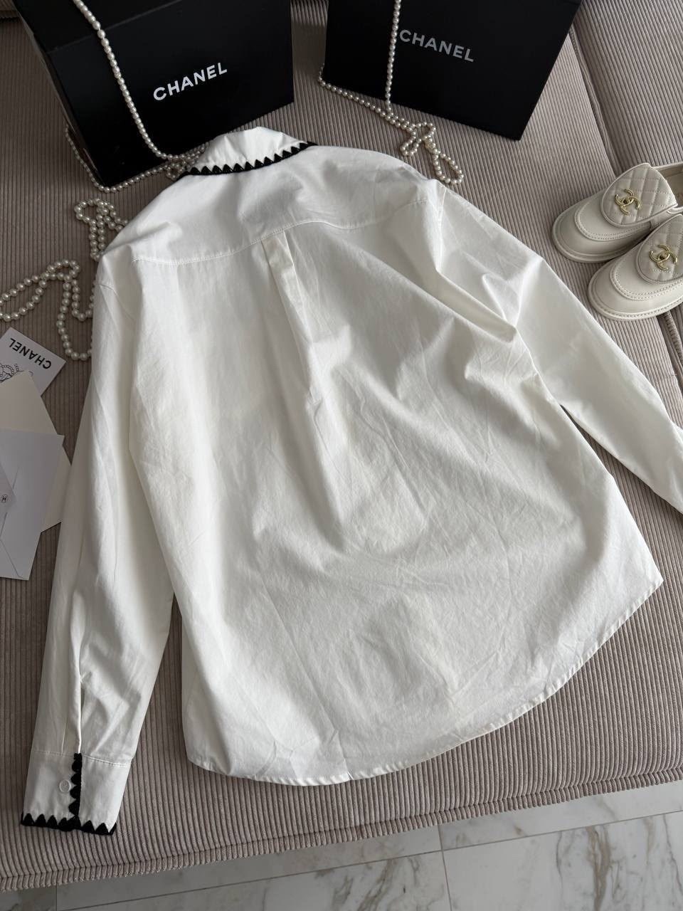 рубашка chanel,рубашка женская,рубашка женская белая,блузка шанель,рубашка стильная
