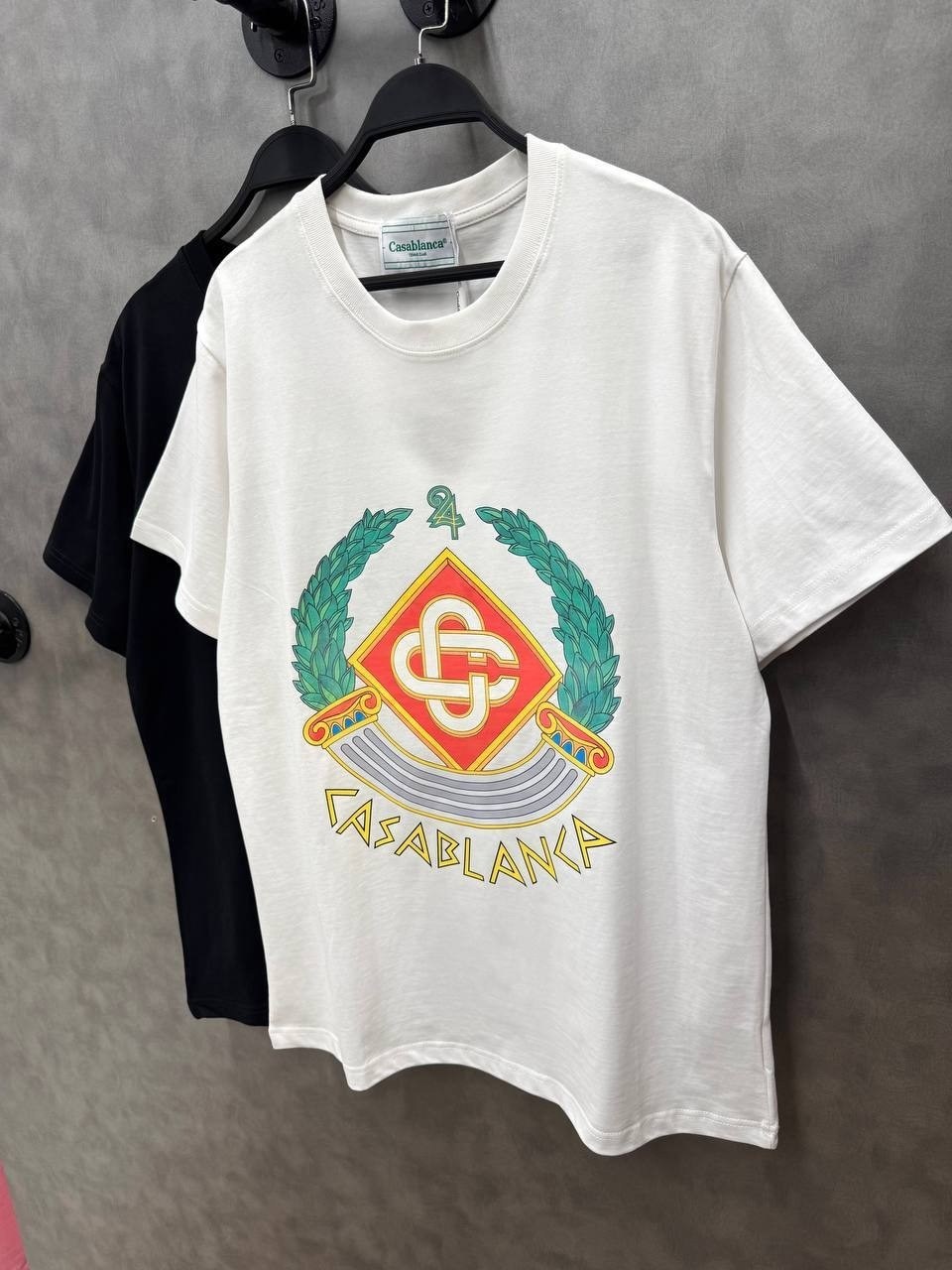 футболка casablanca,мужские футболки casablanca,оверсайз футболка,футболка stone island оверсайз