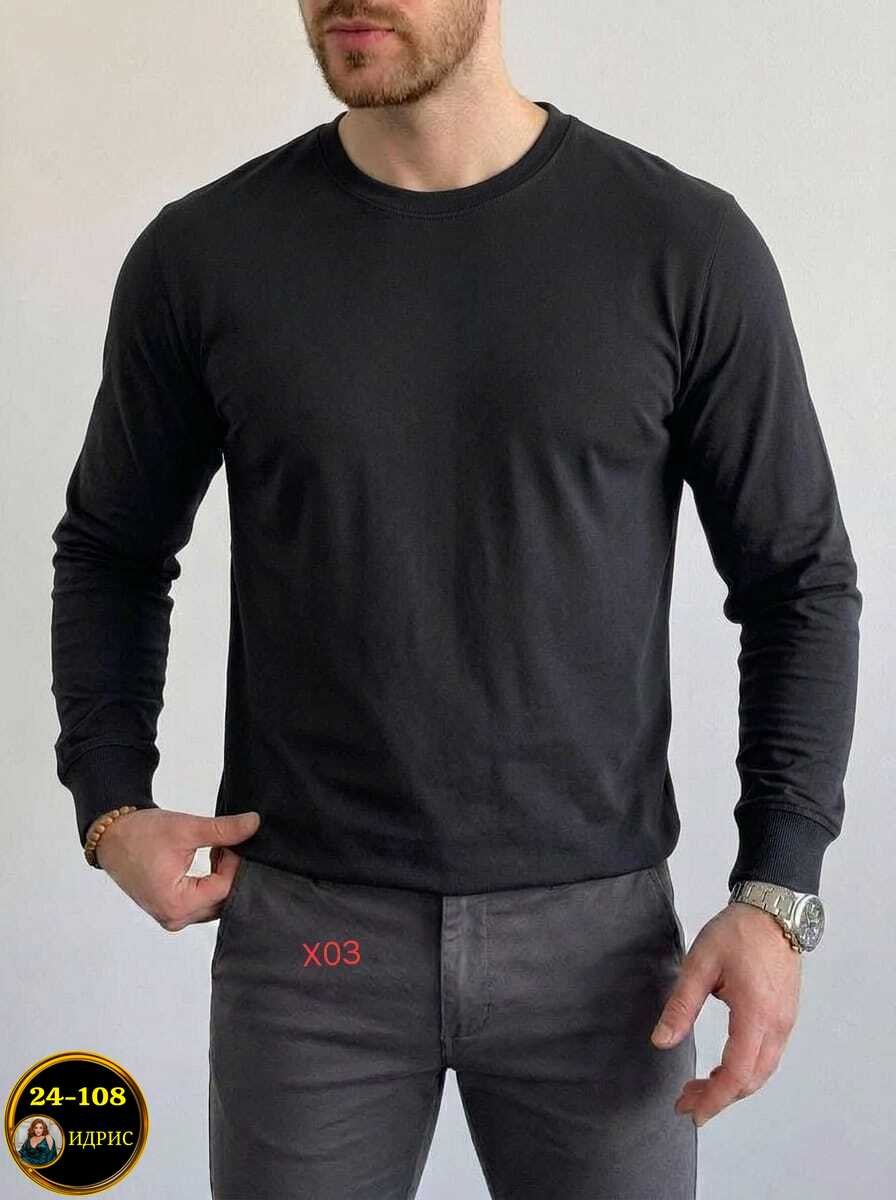 мужские свитшоты,лонгслив мужской,мужская кофта,лонгслив мужской cotton premium белый длинный,белая кофта мужская