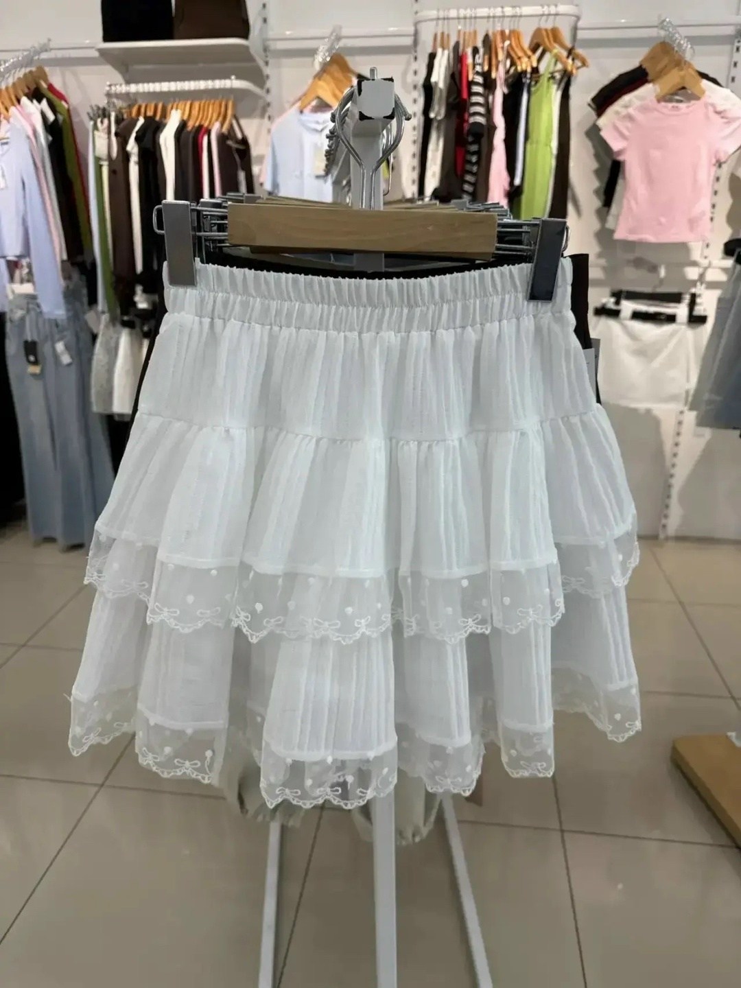 белая юбка,юбка с оборками,юбка,женская юбка,женская белая юбка