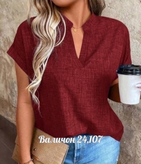женская повседневная блузка,повседневная блуза,блузка из льна,однотонная блузка,блузки женские