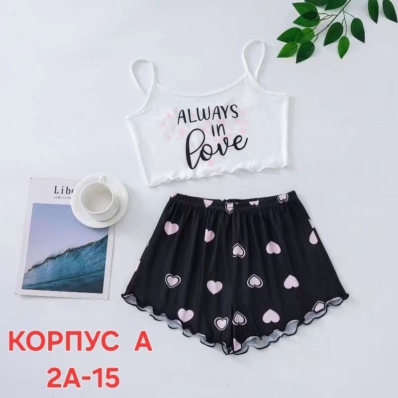 женская пижама комплект,комплект нижнего белья,пижама домашняя с шортами и топом,пижама женская,комплект пижама