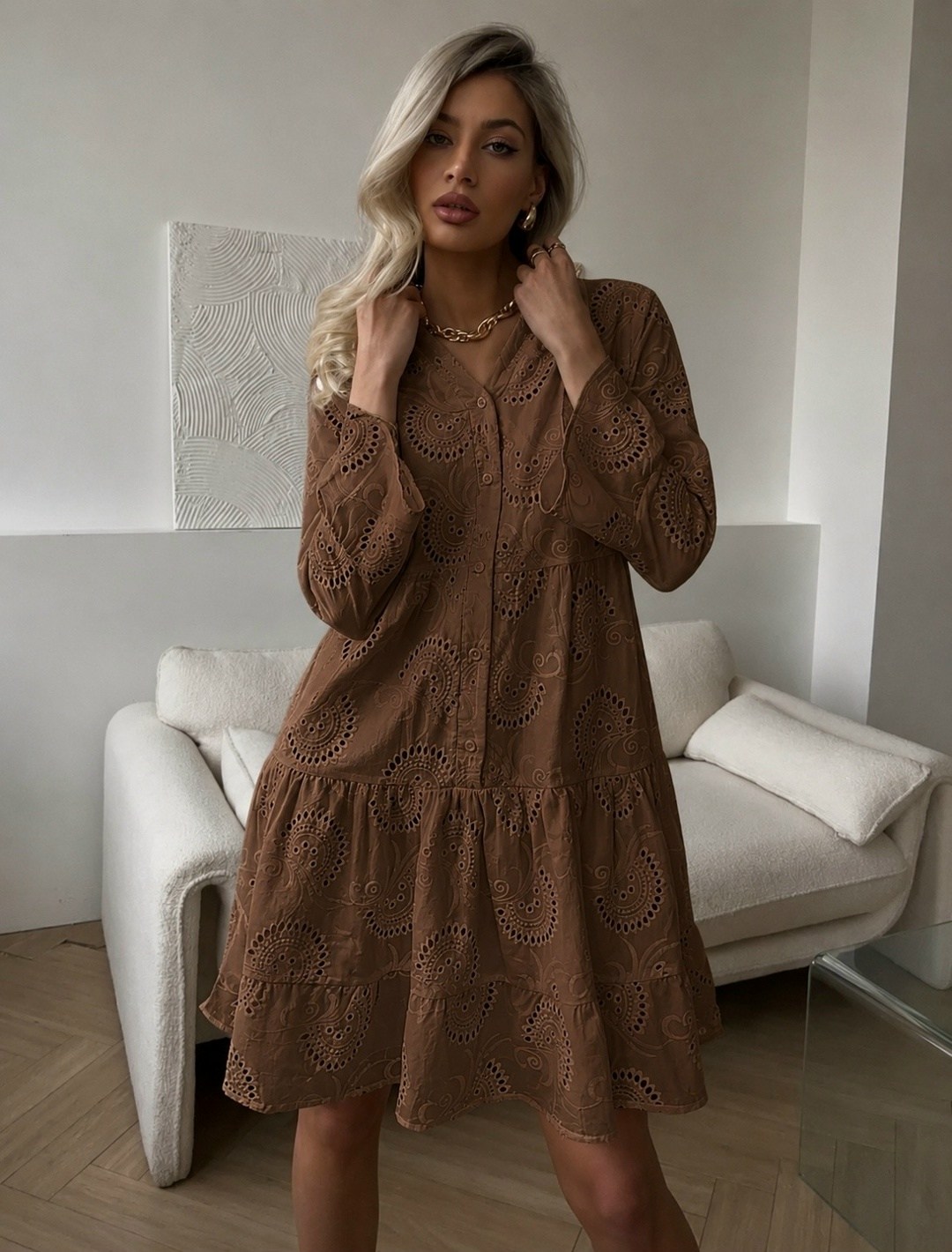 платье,модное платье,платье стиль,летнее платье,платье коричневое