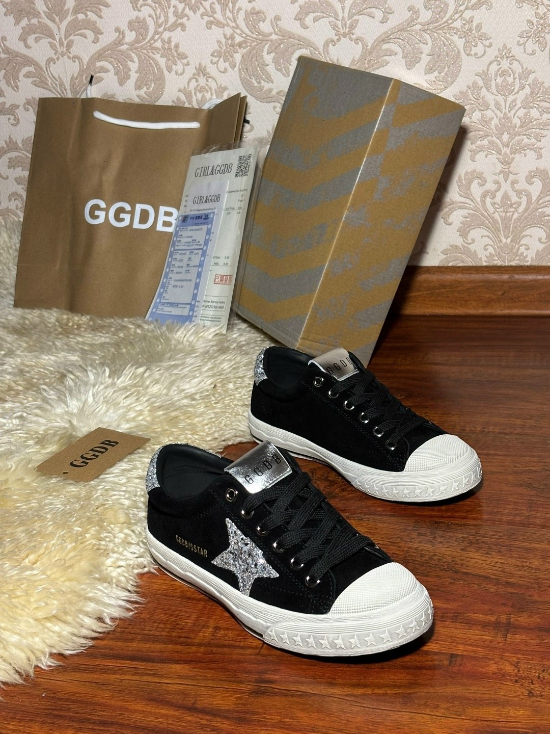 golden goose кеды hi star черный,кеды hi star с блестками golden goose черный,,кеды golden goose,кроссовки golden goose