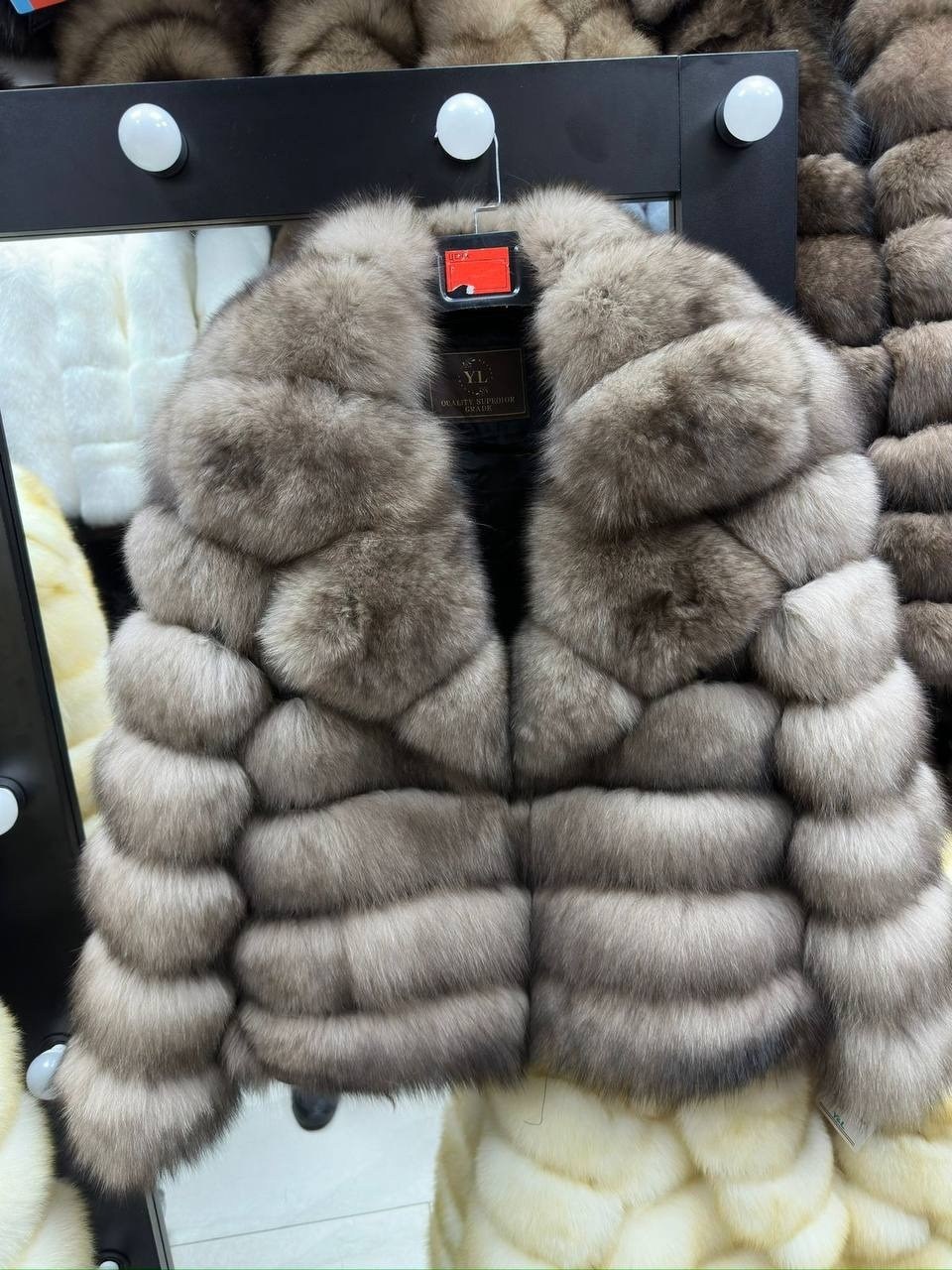 шуба из песца,шуба песец,шуба автоледи песец колотый лед,мех песец,шуба из натурального меха песца