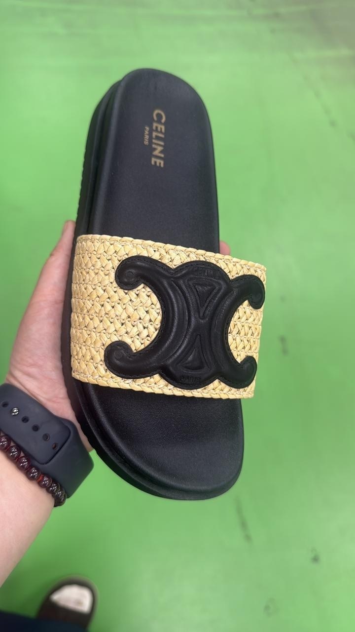 ,шлепанцы женские,шлепанцы celine,модные тапочки,шлепки женские