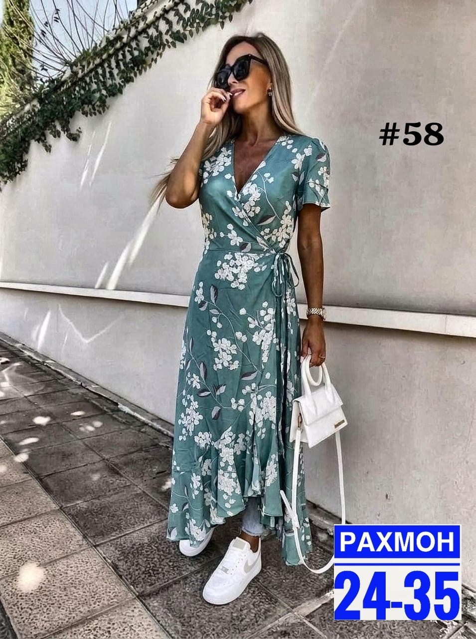 платье женское,платья летние с запахом,летнее платье,платье женское зеленое,модное платье
