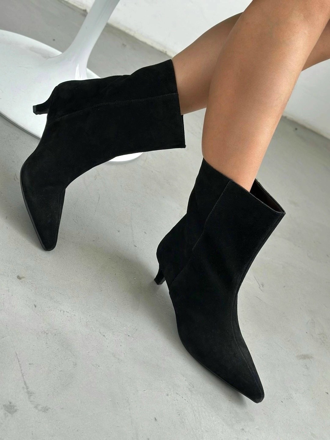 женский ботильоны,ботильоны,замшевые ботильоны,премиальные осенние ботильоны,черные ботильоны