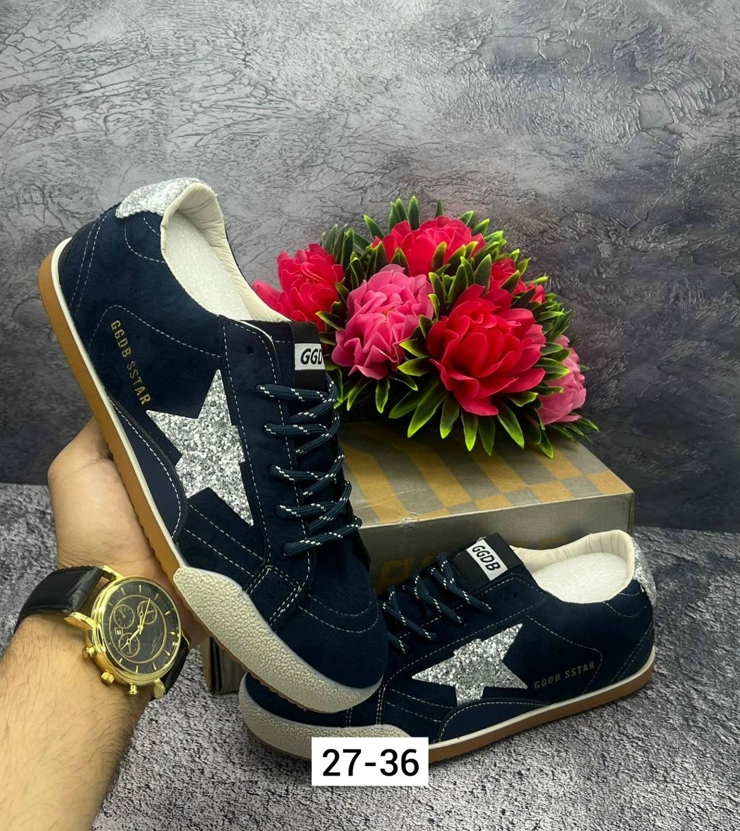 ,кроссовки golden goose,golden goose navy suede superstar sneakers,кроссовки со звездой на боку,golden goose super star