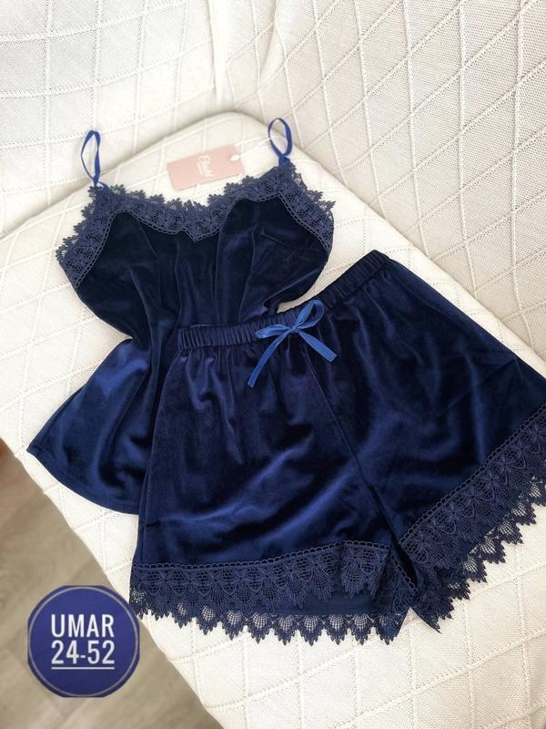 пижама из бархата,комплект женской пижамы,пижама женская,пижама велюровая женская с кружевом,пижама велюр
