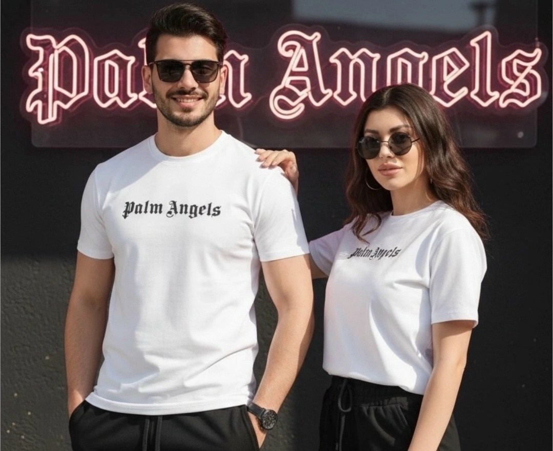 мужские футболки palm angels,футболка palm angels,футболка черная palm angels оверсайз,palm angels черная хлопковая футболка для мужчин,palm angels paris футболка