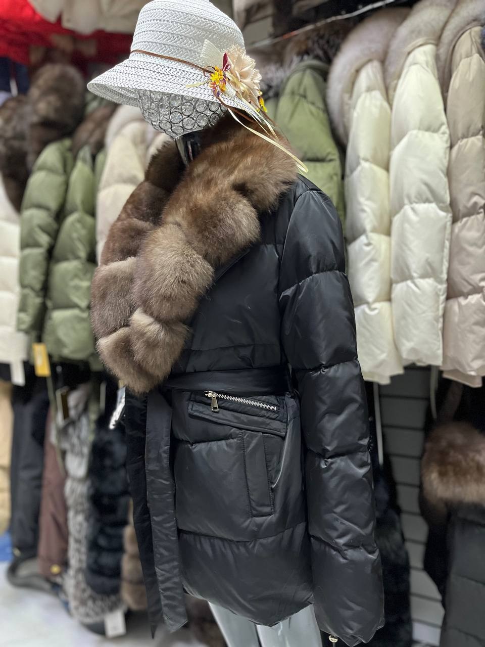 пуховик с мехом,пуховик с натуральный мех,пуховик-мех песец,стильные пуховики с мехом,пуховик женский с натуральным мехом