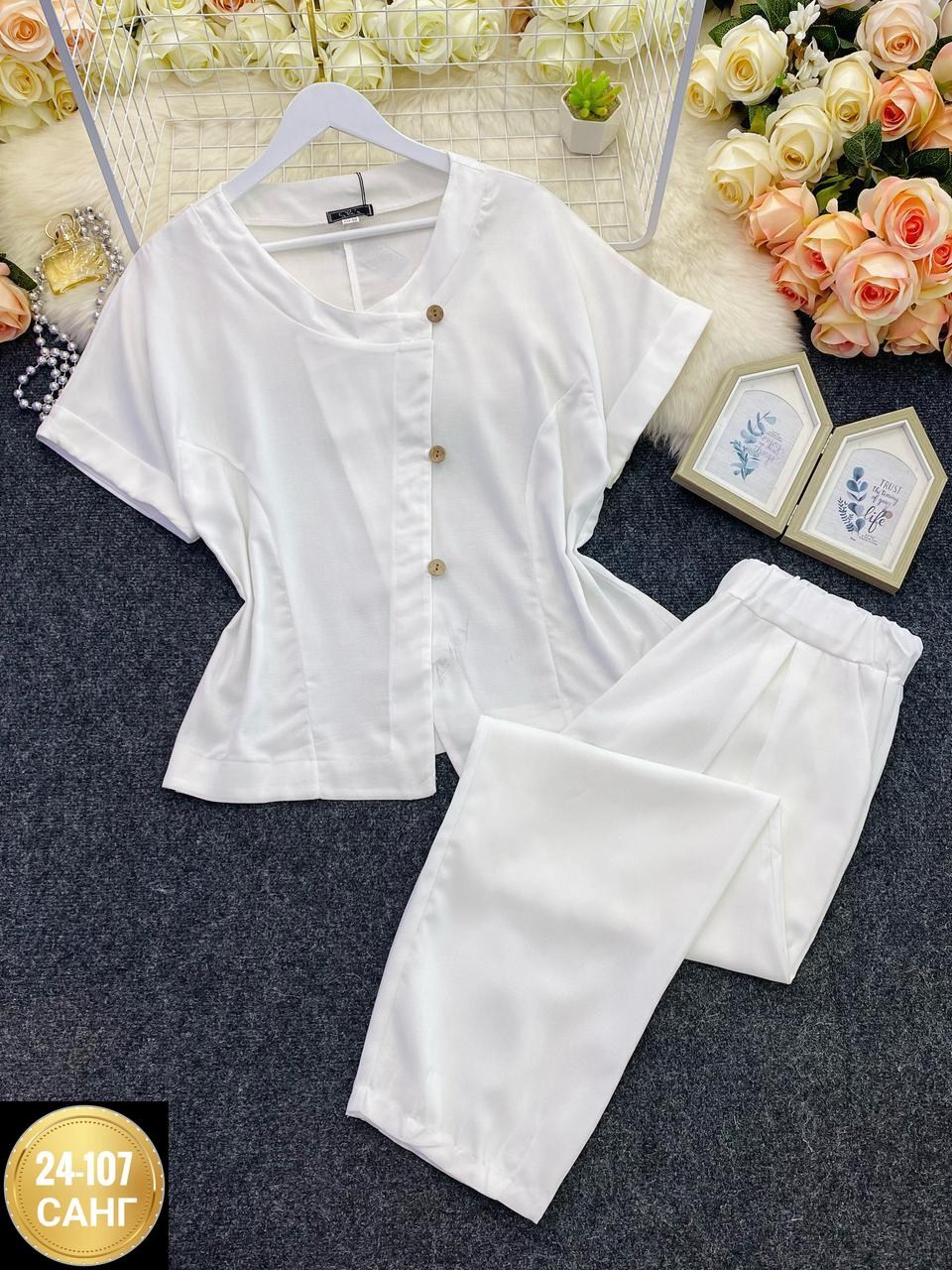 брючный костюм michel chic 1337/1 мохито,костюм michel chic арт 1337 корич,женский брючный костюм,брючный костюм michel chic 1337 зеленый,брючный костюм для невысоких женщин