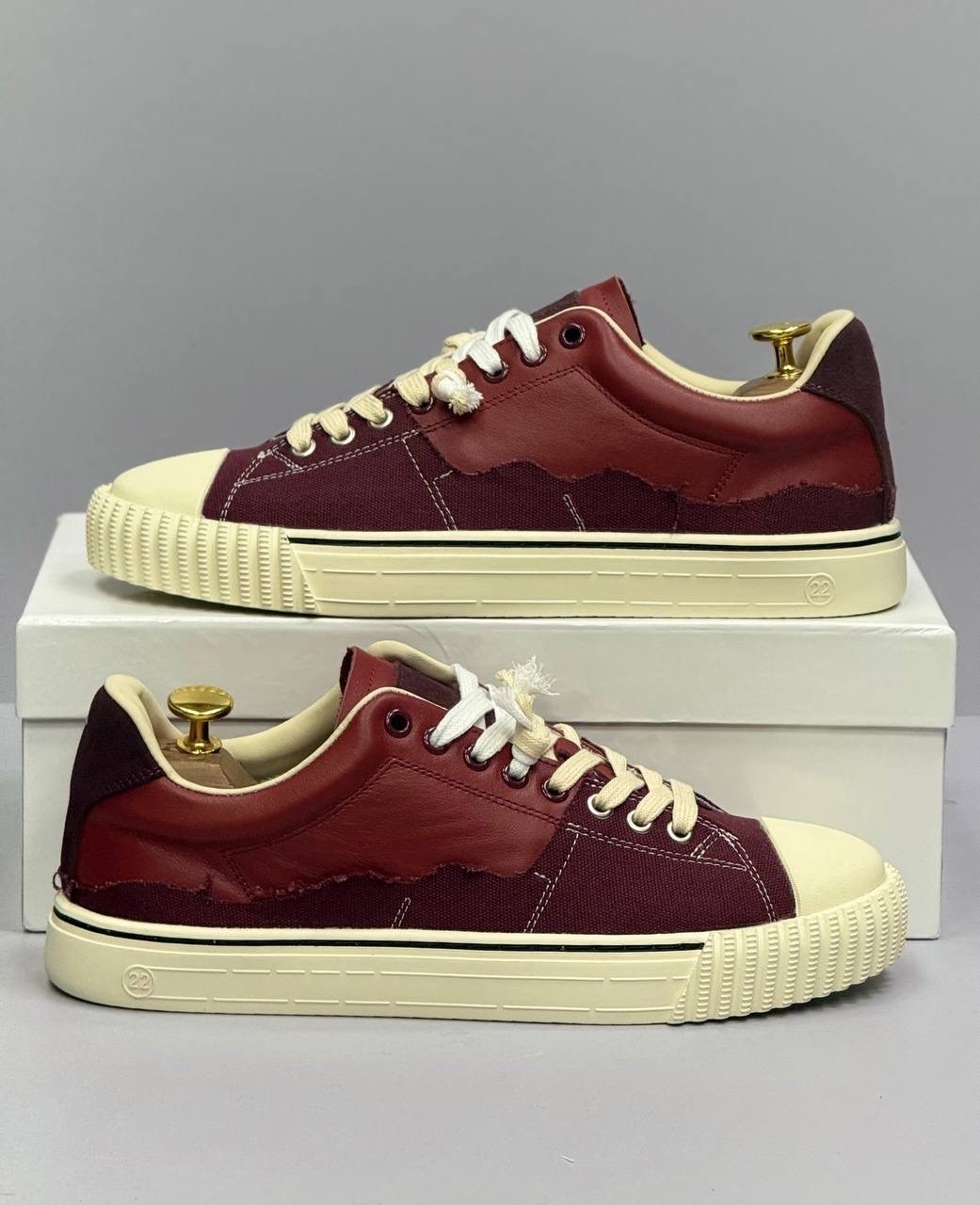 maison margiela кроссовки,кеды maison margiela evolution,,кроссовки бордовые,кроссовки кеды