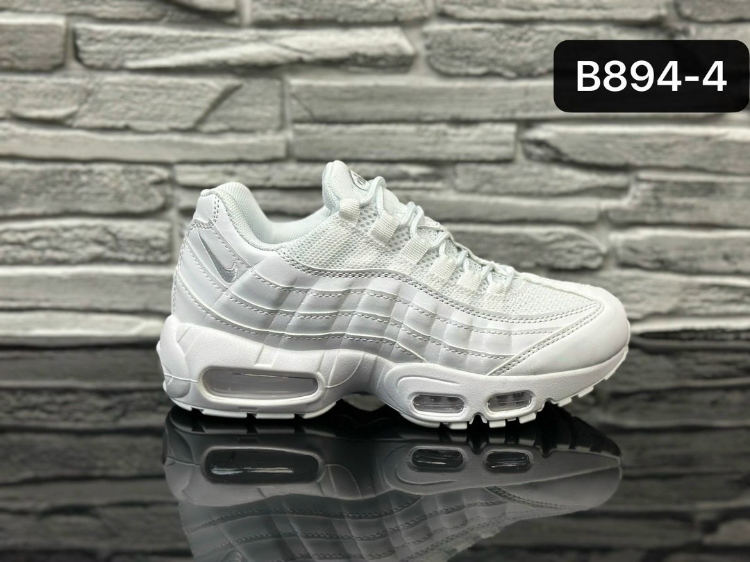 женские кроссовки,nike air max 95 triple white,nike air max 95 essential,брендовые кроссовки,кроссовки