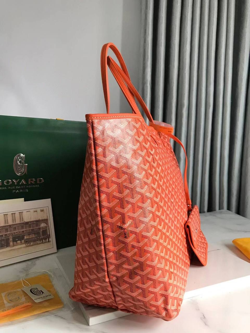 сумка гоярд оранж,сумка женская,goyard bag,сумка,сумка стиль