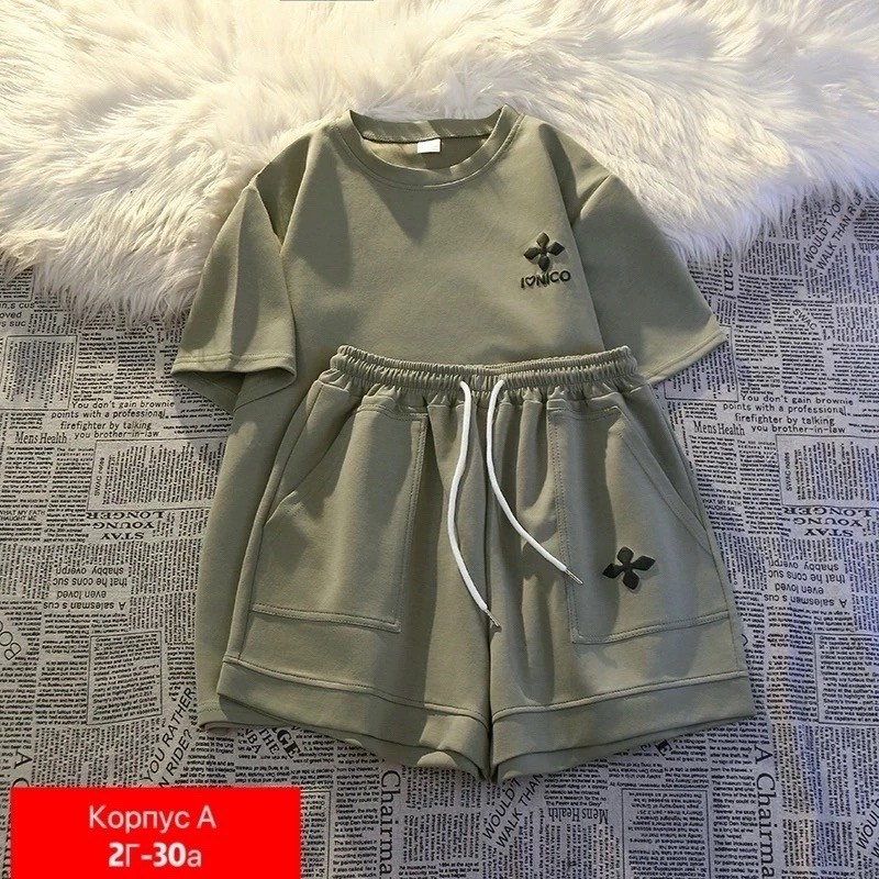 комплект одежды moocie,костюм женский,костюм с шортам,летние костюмы,женские летние комплекты