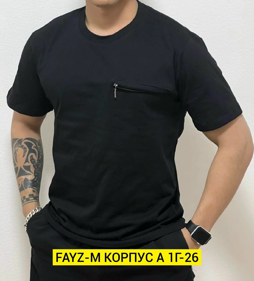 черная мужская футболка,футболка мужская,футболка с карманом,футболки для мужчин,футболка