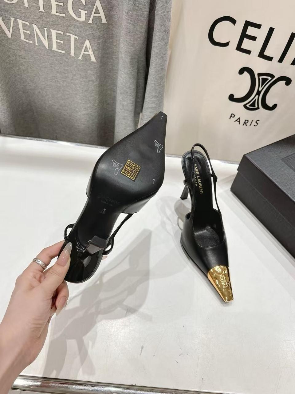 туфли женские yves saint laurent,туфли лодочки на плоской подошве с квадратным заос,женские туфли на высоком каблуке с острым носком,женские кожаные туфли saint laurent черные с золотым носком каблук