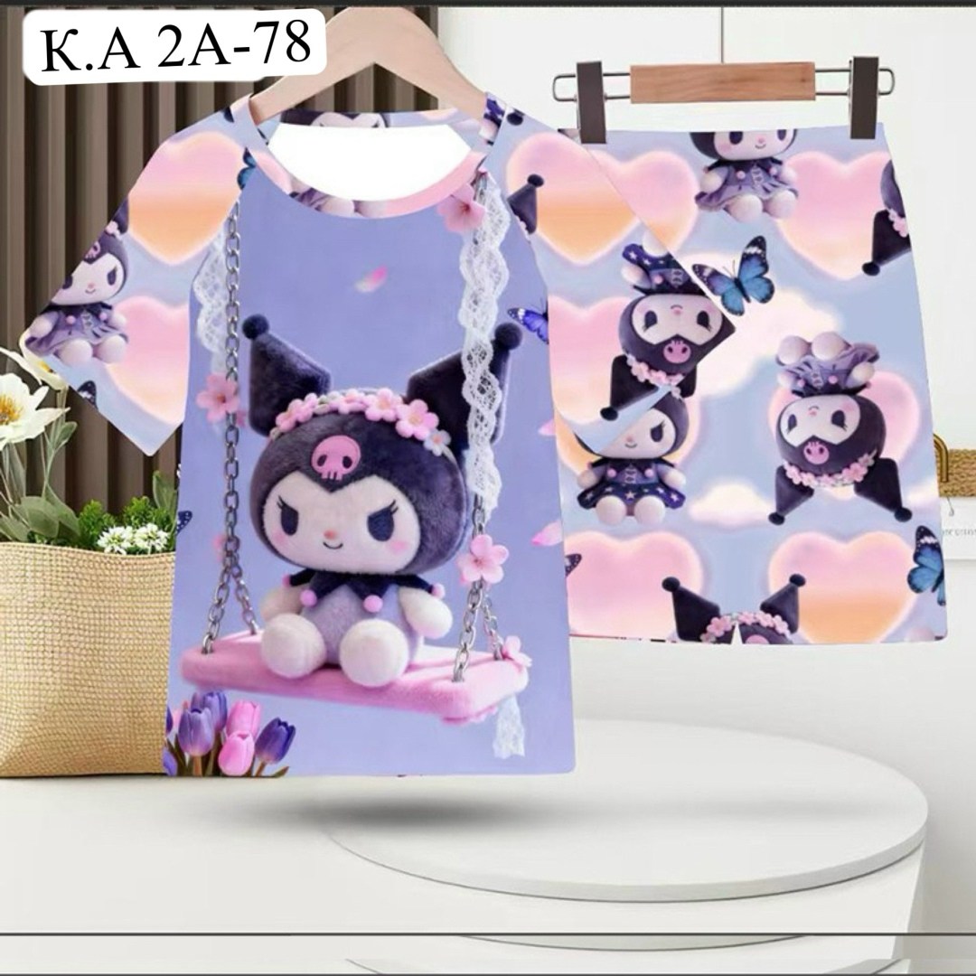 детская пижама sanrio,пижама для девочек,пижама с санрио,детская летняя пижама,комплект пижама