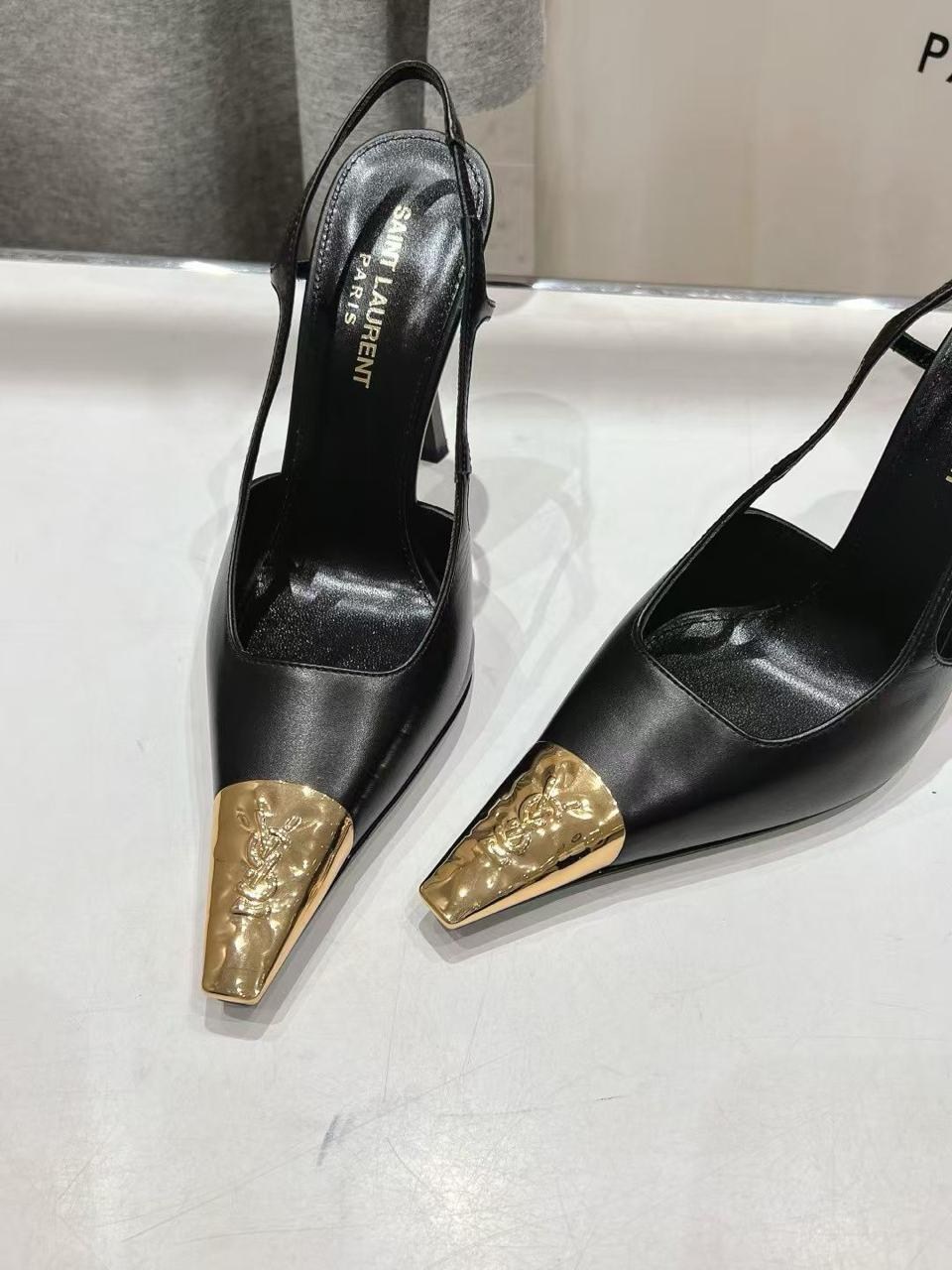 туфли женские yves saint laurent,туфли лодочки на плоской подошве с квадратным заос,женские туфли на высоком каблуке с острым носком,женские кожаные туфли saint laurent черные с золотым носком каблук