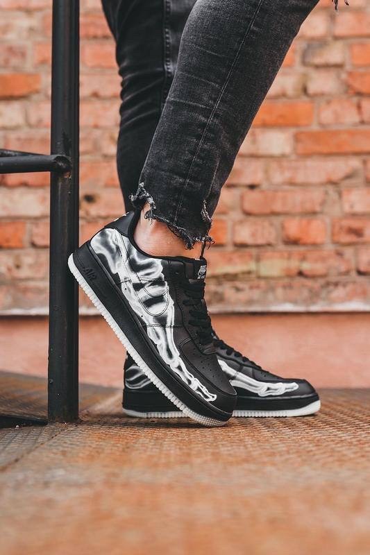 кроссовки nike air force 1 low,кросcовки nike air force 1,nike air force 1 skeleton black,мужские кроссовки nike air force 1,nike air force 1 low black skeleton