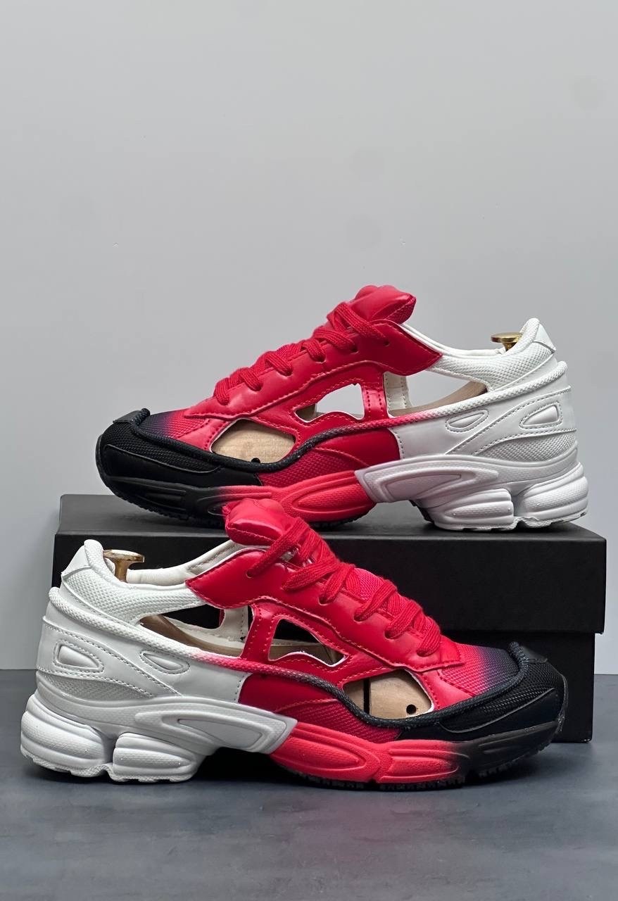 массивные кроссовки raf simons x ozweego replicant adidas красный,кроссовки adidas raf simons x ozweego replicant 'red halo blue',кроссовки raf simons x ozweego replicant adidas красный,adidas raf sim