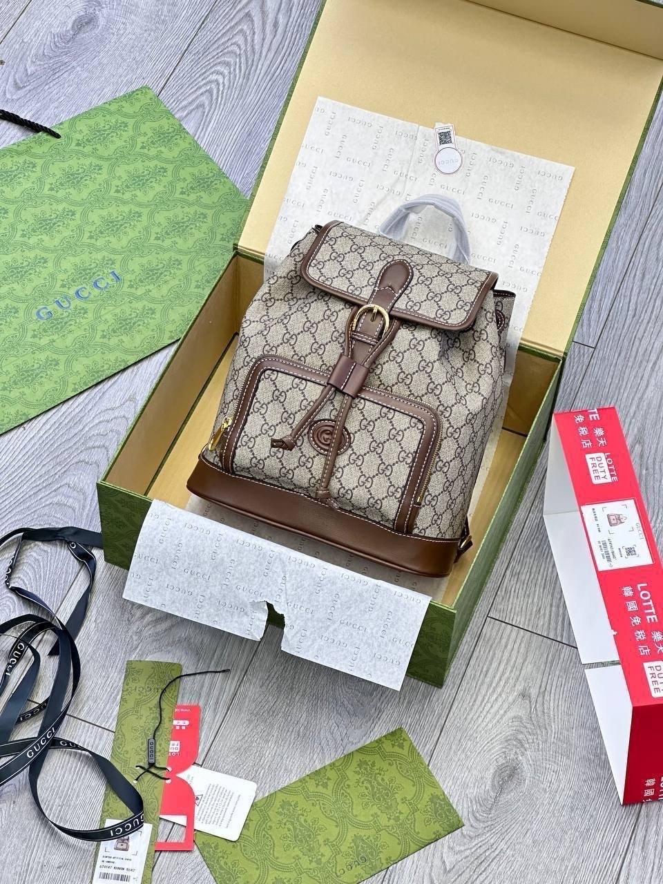 рюкзак gucci,рюкзак gucci a123176 28/26/13 см коричнево-бежевый,рюкзак женский gucci,рюкзак женский гуччи,винтажный кожаный рюкзак gucci